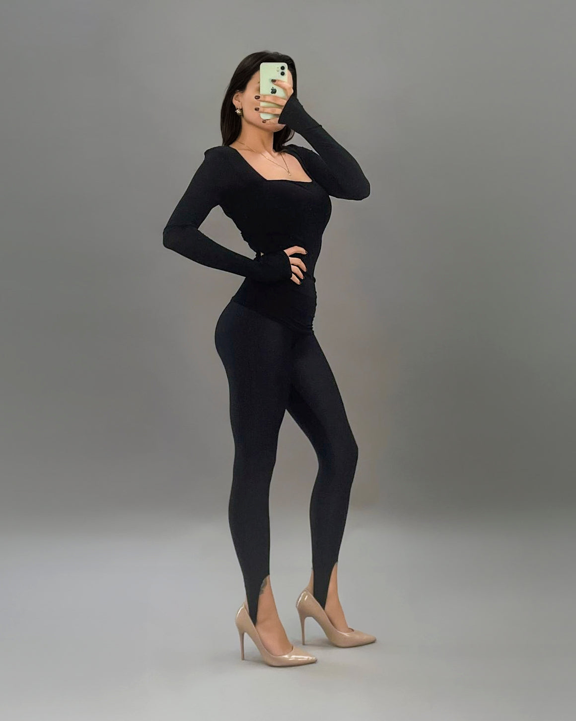 Sleek Allure Stirrup Leggings