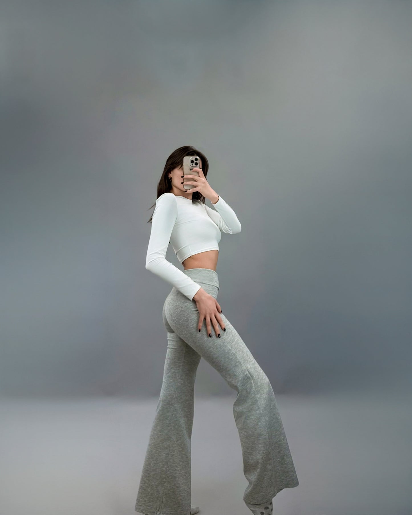 Foldover Flare Pants